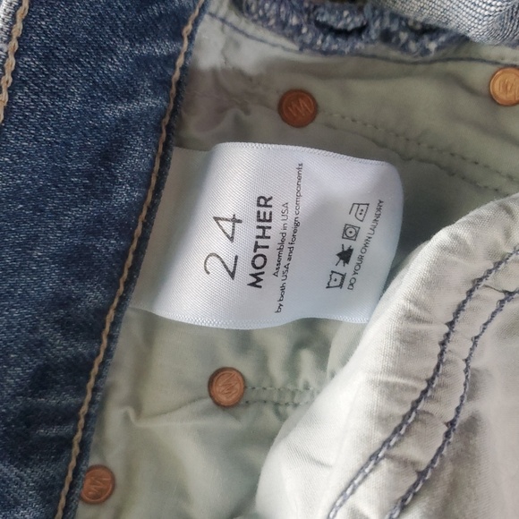 MOTHER THE TRICKSTER ANKLE CRYING ON HOLY GROUND HIGH RISE BUTTON FLY STRAIGHT - Picture 15 of 16